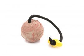 Dogtech 7 cm Bigball with 30 cm rope with plastic T-handle