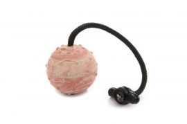 Dogtech 7 cm Bigball with 30 cm rope with rubber T-handle