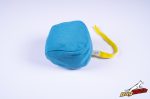   Dogtech Dogtech Cotton-synth ball 18 cm diameter with handle Skyblue