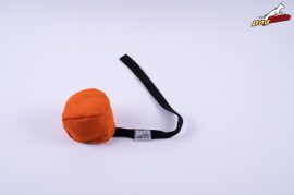 Dogtech MAGNETIC Cotton-synth ball 10 cm diameter with handle Orange