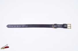25mm x 550mm double leather collar with brass.