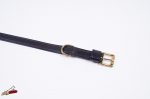 25 mm x 650 mm simple leather collar with brass.