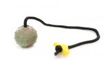   Dogtech 6 cm Mediumball with 50 cm rope with plastic T-handle