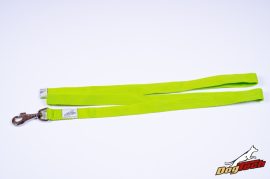 Dogtech Cotton-Synthet Leash with handle Green