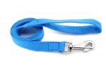 Dogtech Cotton-Synthet Leash with handle Royalblue