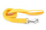 Dogtech Cotton-Synthet Leash with handle Yellow