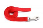 Dogtech Cotton-Synthet Leash without handle Red