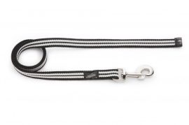 Dogtech 20 mm RUBBER Leash 90 Cm normal hook without handle
