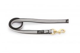 Dogtech 20 mm RUBBER Leash 90 Cm Brass hook without handle 