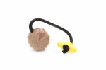   Dogtech 5,5 cm Smallball with 30 cm rope with plastic T-handle