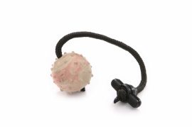 Dogtech 5,5 cm Smallball with 30 cm rope with rubber T-handle