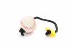 Dogtech 6 cm Softball with 30 cm rope with plastic T-handle
