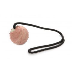 Dogtech 7 cm Big ball with 50 cm rope with handle