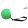 Dogtech 10 cm Cotton-Synth Ball with handle Green