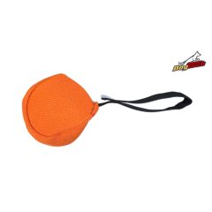 Dogtech 10 cm Cotton-Synth Ball with handle Orange