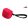 Dogtech 10 cm Cotton-Synth Ball with handle Red