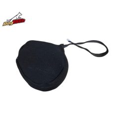 Dogtech 14cm Cotton-Synth ball with handle Black