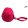 Dogtech 14cm Cotton-Synth ball with handle Red