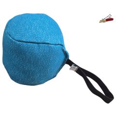 Dogtech Cotton-synth ball 18 cm diameter with handle Skyblue