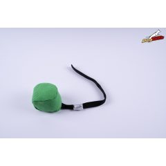   Dogtech MAGNETIC Cotton-synth ball 10 cm diameter with handle Green