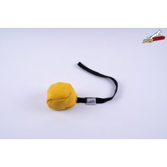   Dogtech MAGNETIC Cotton-synth ball 10 cm diameter with handle Yellow