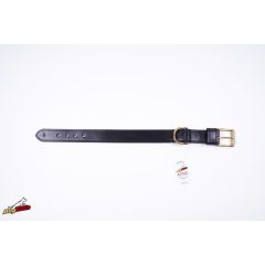 30mm x 550mm double leather collar with brass.