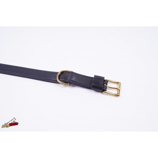 40mm x 600 mm double leather collar with brass