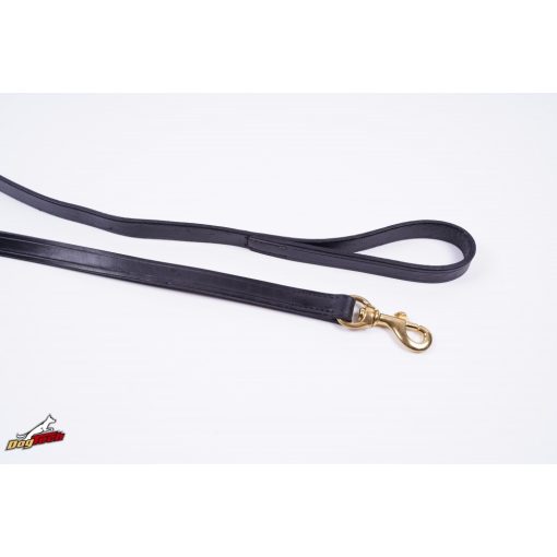 Extra leather leash 20mm x 1200mm with handle and brass hook