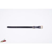 2,5 cm x 50 cm simple leather collar with brass