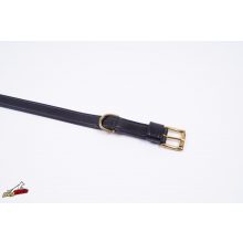 2,5 cm x 50 cm simple leather collar with brass
