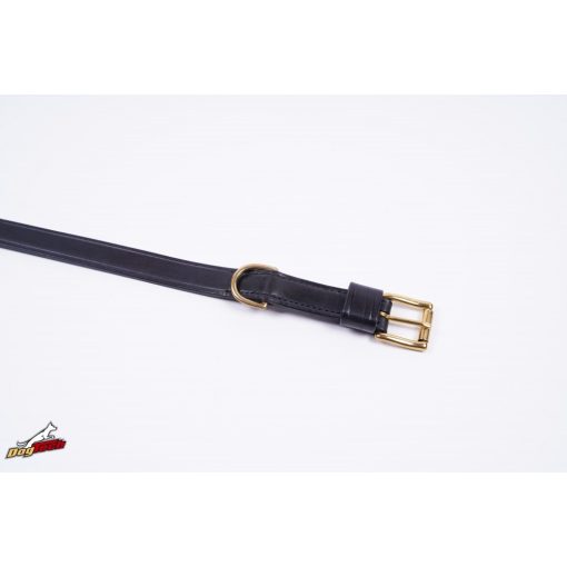 2,5 cm x 50 cm simple leather collar with brass