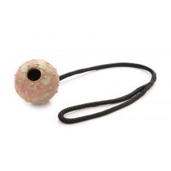 Dogtech 7 cm Ball with 50 cm rope with handle HOLLOW