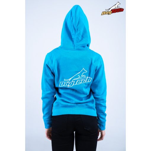 Turquoise Dogtech Lady Hoodie with zip