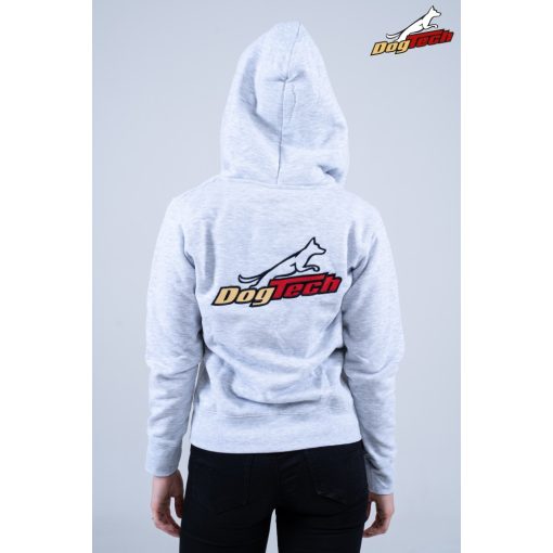 Grey Dogtech Lady Hoodie with zip 