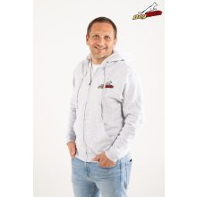 Grey Dogtech Man Hoodie with zip