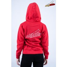 Red Dogtech Lady Hoodie with zip 