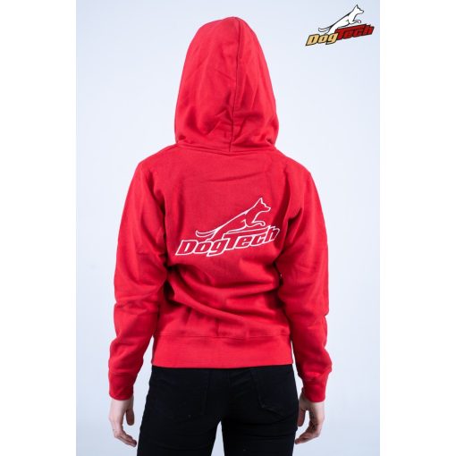 Red Dogtech Lady Hoodie with zip 