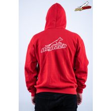 Red Dogtech Man Hoodie with zip