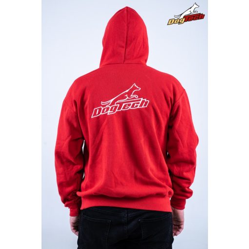 Red Dogtech Man Hoodie with zip
