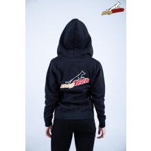 Black Dogtech Man Hoodie with zip