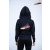 Black Dogtech Man Hoodie with zip
