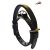 Leather Pinch Collar with handle - 6 spikes