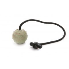   Dogtech 6 cm Medium ball with 50 cm rope with rubber T-handle