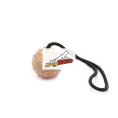 Dogtech 6 cm Medium ball with 30 cm rope with handle HOLLOW