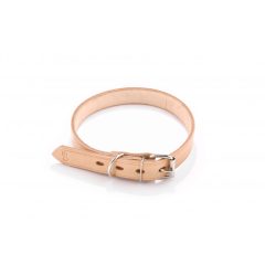 Dogtech 2 cm x 40 cm leather collar - Tan