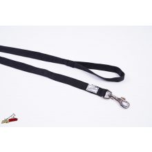 Dogtech 120 cm leash with handle - Black