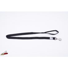 Dogtech 120 cm leash with handle - Black