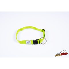 Dogtech Nylon collar with plastic buckle - Green
