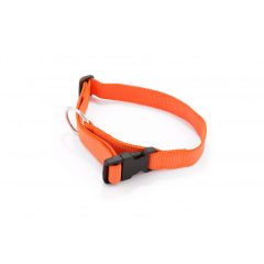   Dogtech Nylon collar 25mm x 450-650mm with plastic buckle Orange