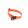 Dogtech Nylon collar 25mm x 450-650mm with plastic buckle Orange